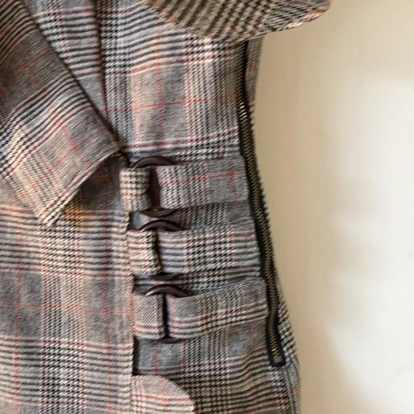 Self Portrait  midi length plaid dress US 0 UK 4 EUC - Picture 6 of 14